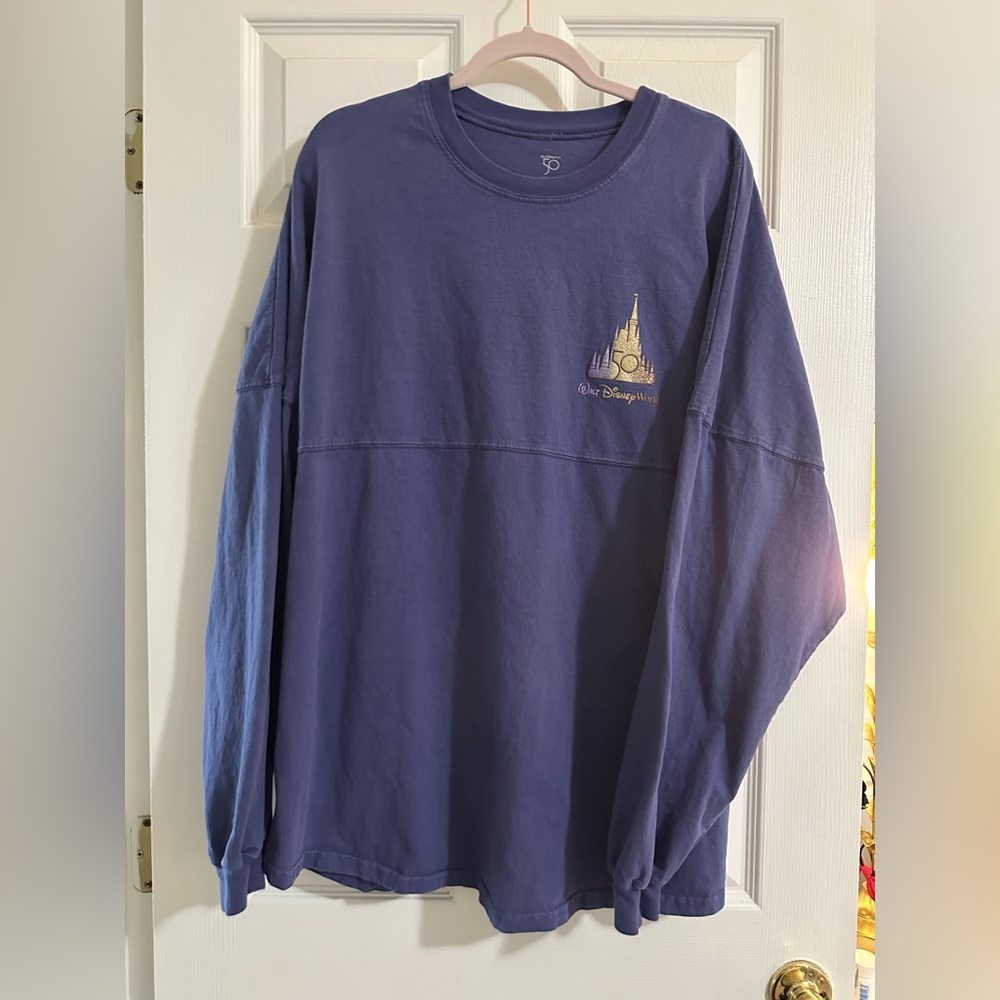 2021 Walt Disney World 50th Anniversary Castle Spirit Jersey Shirt Purple XXL